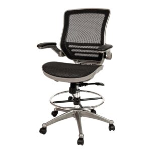 When you spend more time at your desk than anywhere else it's time to invest in a top-notch chair. This high quality drafting chair is constructed with a higher seat range to reach work surfaces that are above the average desk height