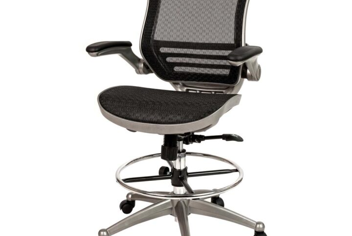 When you spend more time at your desk than anywhere else it's time to invest in a top-notch chair. This high quality drafting chair is constructed with a higher seat range to reach work surfaces that are above the average desk height