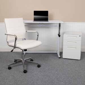 Add a professional touch to your home office with this 3 piece office suite. Hand selected for your shopping convenience
