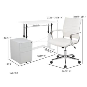 Add a professional touch to your home office with this 3 piece office suite. Hand selected for your shopping convenience