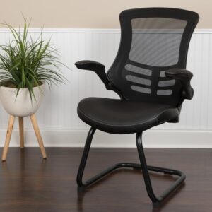 this cantilever base side guest chair will suit any office or reception lounge all on its own. Establish a professional environment in your office with a pair of mesh back side chairs that can be placed around a table to serve as your meeting space. Having comfortable guest seating is essential for closing major deals