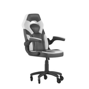 but you need adequate seating while holding the controller for hours at a time. This high back LeatherSoft upholstered racing style game chair with upgraded