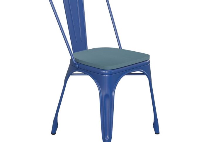 Refresh the look of your commercial or residential spaces with this colorful dining chair featuring an all-weather polystyrene seat that won't rot