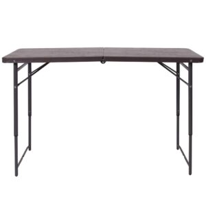 parties and arts and craft activities. Adjust the table's height to accommodate different users. Place multiple tables side by side or in rows to accommodate large party events. The waterproof