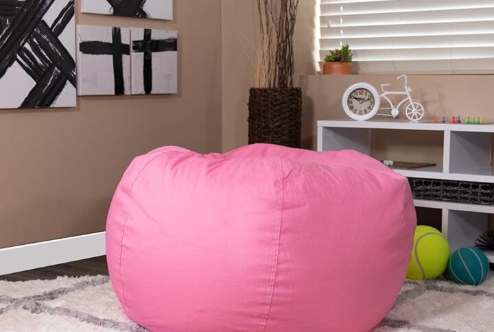 Create a relaxing spot to hangout in virtually any room in your space with this cozy oversized bean bag chair. Floor seating is great for any room and this cute bean bag chair can be pulled out any time you want a soft snuggly place to rest. Add flexible seating in the corner of your classroom where students can congregate to socialize or read. Having fun seating in the classroom can create a unique and more enjoyable learning experience. Filled with refillable polystyrene polymeric beads