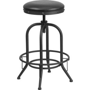 this bar height stool is sure to impress! Wherever you place this black bar stool