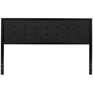 Add tasteful style to your bedroom with this button tufted headboard with adjustable bed rail slots. Panel headboards make your bedroom appear larger with its slim design. After a long day get in the bed without complication by not having to go around the entire frame when you're trying to get in bed quickly. For those who hate or love to make-up their bed it is much easier to do without a bulky footboard in the way. If you have a longer physique you will appreciate being able to spread out without hitting your feet against a footboard. Add the final touches to your bedroom or guest room with this alluring centerpiece that will complement your contemporary or traditional rooms.