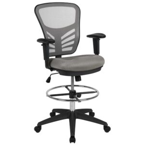Discover a new way of office seating with an ergonomic drafting chair. With a rise in standing desks you need a compatible office chair to travel the distance with you. Enjoy the comforts of an ergonomic office chair in a taller frame to meet the needs of students and professionals working at above average desk heights. If you're seeking an office chair to work at above standard heights in environments such as banks