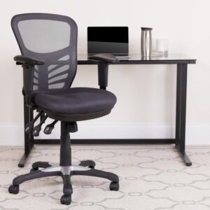 Get your work demands down to a minimum and produce your best work on this multifunctional swivel office chair. This chair comes fully loaded to help you take charge of your day. With a ventilated mesh back