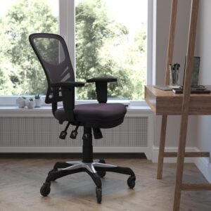 Add sleek mobility and modern style to any workspace with this updated task office chair. This chair comes fully loaded including updated polyurethane roller style wheels to help you take charge of your day. With a ventilated mesh back