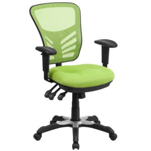 Get your work demands down to a minimum and produce your best work on this multifunctional swivel office chair. This chair comes fully loaded to help you take charge of your day. With a ventilated mesh back