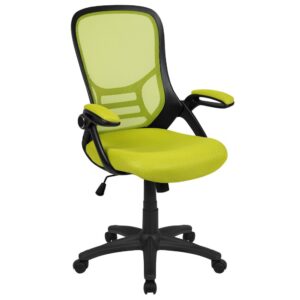 Fall into comfort on this ultra-padded swivel office chair that'll add personality to your home office or professional office space. Put that old chair to rest