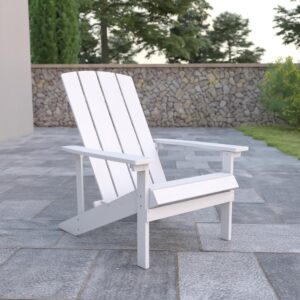 If you're looking for attractive seating that will allow you to relax and unwind then search no more. The classic design of this white adirondack chair has stood the test of time and will make a lovely addition to any space. Whether your favorite spot is the beach