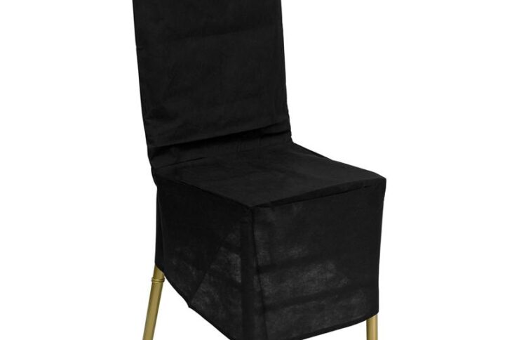 Keep your Chiavari chairs dust free and neatly stored away with this black chair cover. This chair cover will come in handy at your banquet facility or rental company. If you ever have to store your chairs or house them in a warehouse