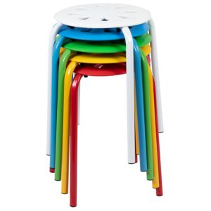 Fun for any environment these portable plastic stack stools in colorful colors allow you to have seating anywhere. Sized perfectly for flexible classroom and office spaces. For remote learning spaces