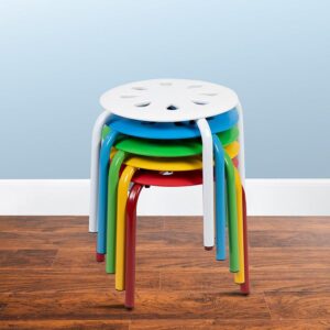 these adorable stools accommodate a separate space for reading and creative activities. With a stack capacity of 5 stools