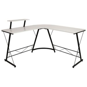 Today's challenges have more people working from home than ever before so a great workstation is essential for your home office. This full L-shaped corner desk can handle anything your workday throws at it. The corner hugging design takes away the need for lots of floor space saving you priceless real estate in your living room
