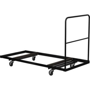 Move your folding tables faster and easier by being able to transport several tables at once. This heavy duty dolly is very durable and designed especially for commercial use. The folding table dolly will enable you to quickly set up and take down your events in much less time with much less work. If you are looking forward to achieving increased productivity when it comes to setting up your next event