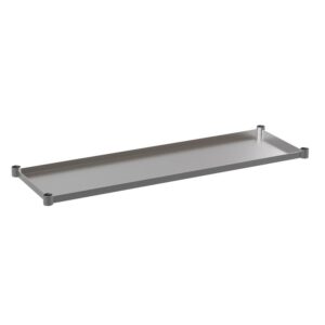 Add extra storage in your restaurant or commercial kitchen when you purchase this galvanized steel under shelf for your 24 x 60 work table. Ideal as an add-on shelf for holding spices