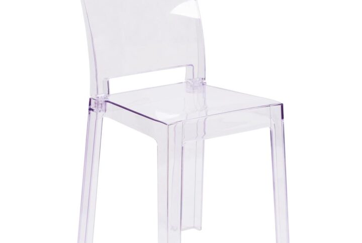 The transparent ghost chair brings modern design