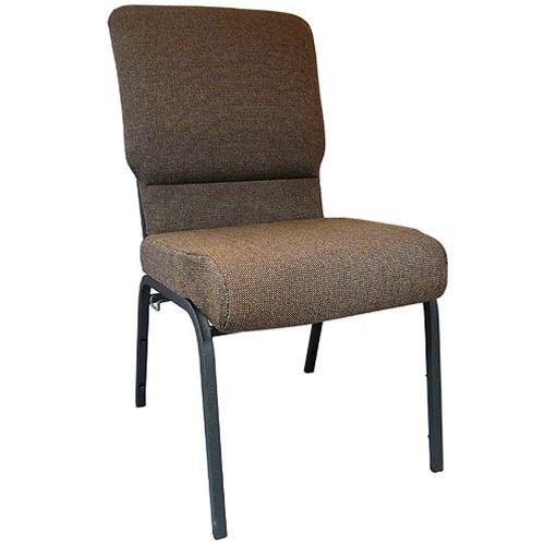 The Java Molded Foam Church Chair - 18.5 in. Wide with Textured Black Frame provides a durable seating solution for your fellowship hall or convention center. This comfortably padded stack chair not only satisfies seating in Churches