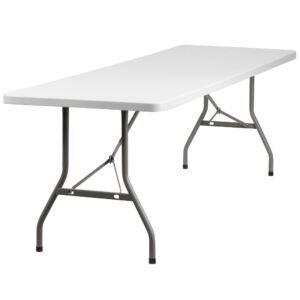 Do you have a large family who designates your home for Thanksgiving and Christmas dinners? You need this expansive rectangular folding table to solve the dilemma of where everyone will gather to eat