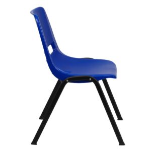these student desk chairs stack up to 15 chairs high. We consider this student stack chair to be the premier stack chair - essential for every school and classroom setting.