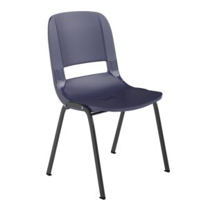 these student desk chairs stack up to 15 chairs high. We consider this student stack chair to be the premier stack chair - essential for every school and classroom setting.