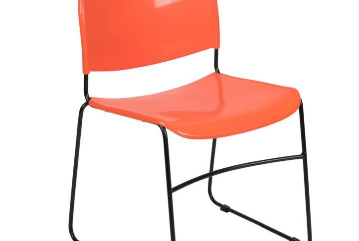 Acquire seating for any environment with these versatile sled base stack chairs. The ergonomic design contours to your body for an amazing seating experience. Host parties and game night at your home keeping extra seating on hand that can be placed in a corner
