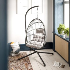 boho style hanging egg chair for your living room