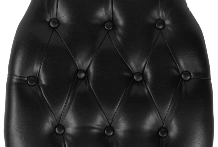 Hard cushions are the most popular choice in the rental and event industry offering firm support. Event coordinators also love the ability to customize the look of the chairs through the use of cushions. This black padded cushion will ensure that guests are seated comfortably. These button tufted cushions will make an elegant show piece to top off a beautiful reception. The hook and loop adhesive backing allows secure adhesion to chairs. The hard cushion provides firm support for guests while adding in a little extra padding