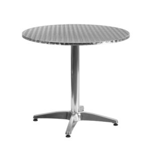 this versatile round table is up to the task. Enhance the look of your bistro