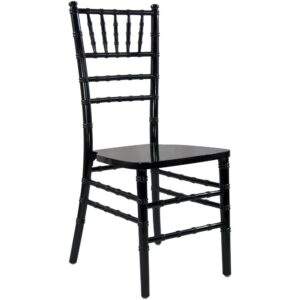 This Black Chiavari Chair is an ideal complement to an elegant banquet