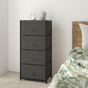 Get much needed storage at an economical price that works anywhere in your living space with this 4 drawer vertical organizer. Whether you need a place for current or out of season clothing
