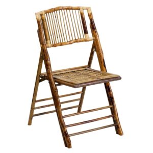 As an event planner or an event rental company you have to have several seating options on hand and this Bamboo Folding Chair will grab the attention of everyone. Create beautiful seating arrangements without the need of seat covers