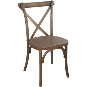 These Light Brown X-Back Chair are an ideal complement to elegant banquet halls