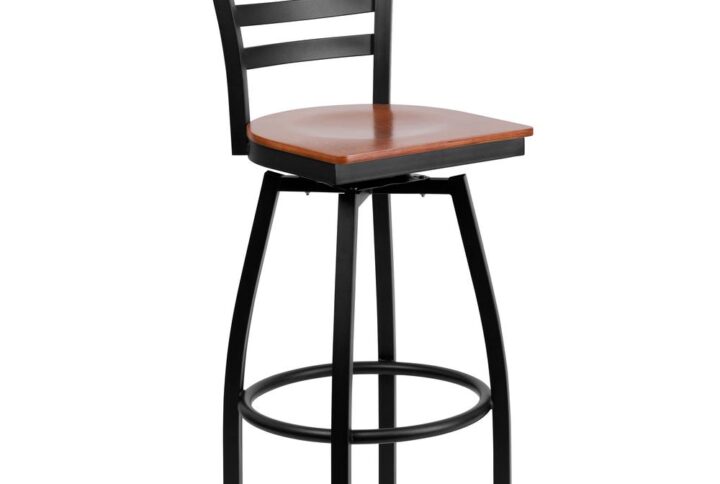 Allow customers to access the bar and bar height table at your restaurant easily with a swivel barstool. Commercial furniture needs to be durable and low maintenance so metal barstools are a popular choice for furnishing restaurants