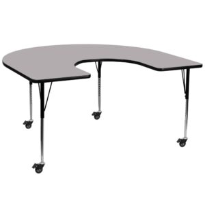 The Horseshoe Activity Table is a versatile option for school classrooms