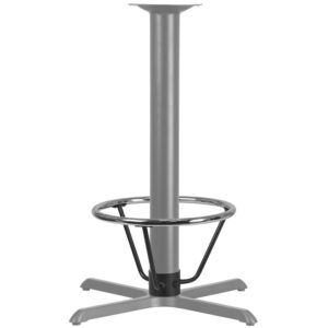 which in turn will have them ordering more food and drinks. The chrome finished foot rest is set apart from the black mount finish. Equip your restaurant bar tables with this chrome foot ring that will add style and functionality