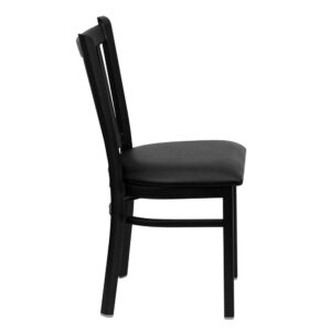 service and attractive furnishings. The metal barstool with black vinyl upholstered seat is a popular choice for furnishing restaurants