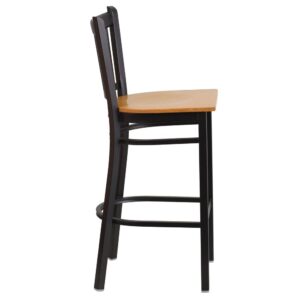service and attractive furnishings. The metal barstool with natural wood seat is a popular choice for furnishing restaurants