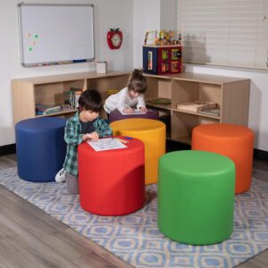 Inspire students to gather and interact more often on seating designed for collaboration. The modular ottomans can be reconfigured for educational and social settings. Create a hangout spot in the common areas for students to socialize between classes or as their hangout area during lunch. Do you want to take the settings of your group meetings into this century? Accomplish that goal by furnishing your meeting area with collaborative seating that's designed to encourage teamwork. Utilize the surface for seating or as your table for your laptop. Step outside the box by setting up collaborative seating where everyone can come together in a casual setting unlike the standard conference room. Buy furniture for today's modern classroom and offices. The 18 inch collaborative seats are appropriate for all ages. With limitless possibilities using modular ottomans you can design any social or work setting that you can imagine.