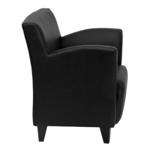 hotel lobby or hospitality center think about purchasing a modern look that will remain current for years. This guest chair with its flared arms will provide you with the style that you need to update your office side seating or reception area seating. This beautiful chair featuring
