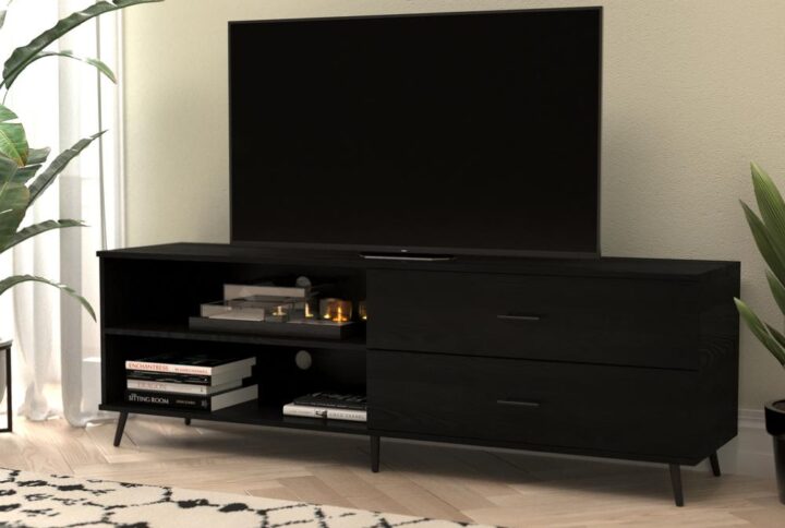Storage space is a must and today's TV stands have blended sophisticated style with functional utility to provide display surfaces for electronics and treasured keepsakes and storage for remote controls