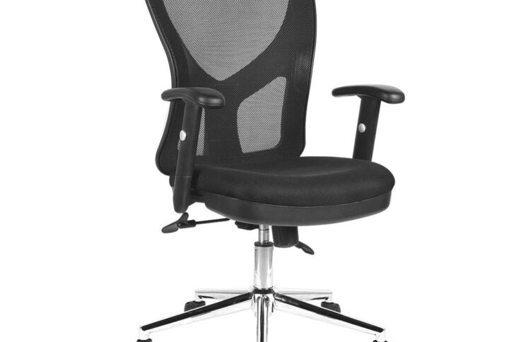 The Techni Mobili High-Back Mesh Task Chair has a sleek