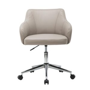 polyester upholstery and a cushioned seat as well as back pading for added comfort. With full sides and back it perfect for any room setting.  Max Weight Capacity: 225 Color: Beige
