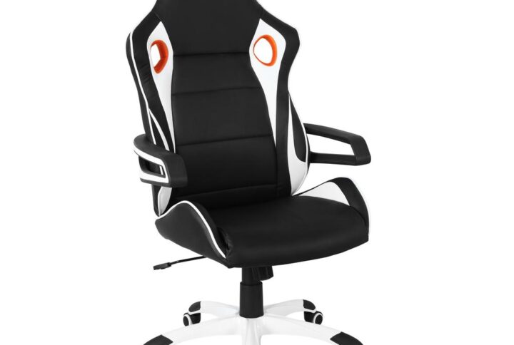 Get into the action with this streamlined professional Techni Mobili Racing Style Home & Office Chair. Built to emulate an ergonomic style