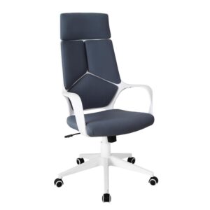 Elegant decoration within serious setting is the best way to get rid of office tension. It adds a touch of a contemporary scene to your home or work space with a design that is equally functional and stylish. The modern geometrical design made with long-lasting fabric characterizes the seat high back with two smartly fashioned fixed armrests. It also features simple functions such as a pneumatic seat height adjustment