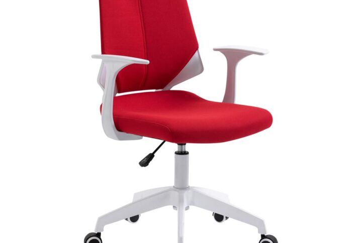 The Techni Mobili Height Adjustable Mid Back Office Chair has a removable fabric back cover that matches the seat cushion fabric and designed to give the chair two distinctive looks. This chair is ideal for home or office
