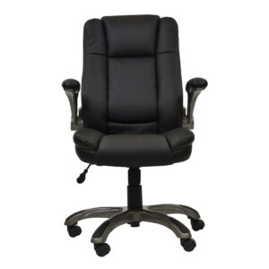 made of Techniflex upholstery. This modern office chair comfortably fits users up to 220lbs